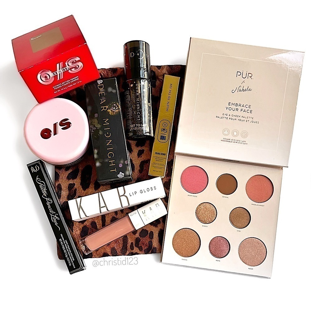 Brand New Makeup Bundle PUR Nabela Palette One/Size Powder KVD Liner